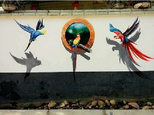 万源视觉错位-3D墙绘设计