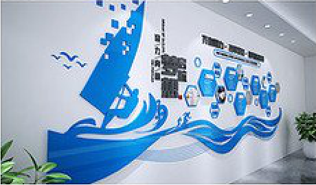 万源海浪主题文化墙如何设计？