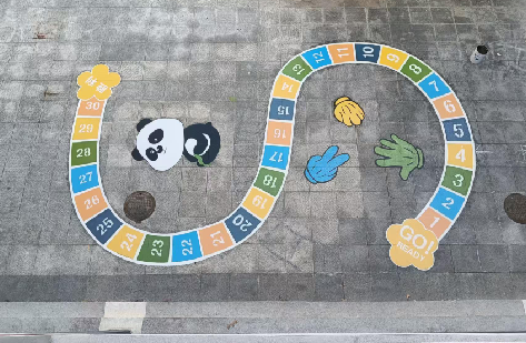 万源地面游戏彩绘