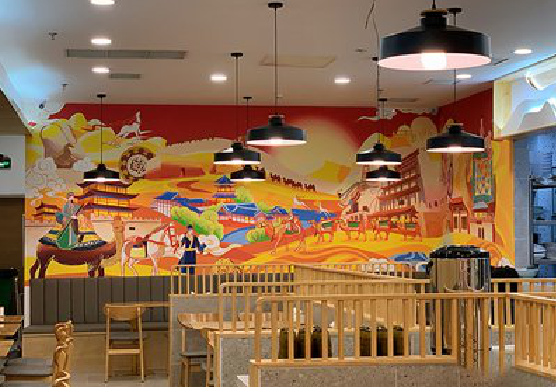 万源商业空间彩绘介绍。