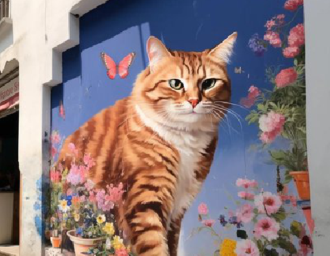 万源自己绘制有个性的手绘墙