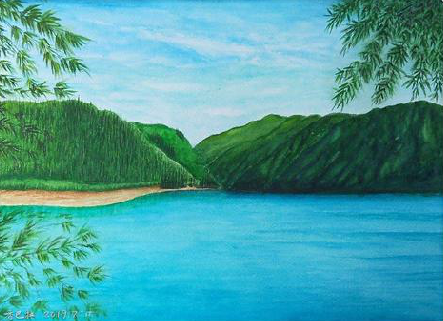 万源在墙绘中，如何绘画绿水青山？