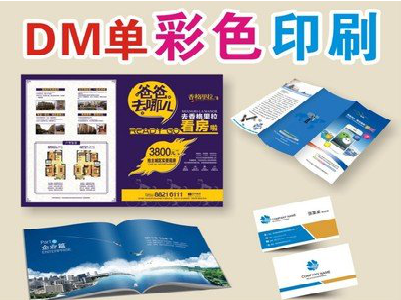 万源单页印刷，色彩搭配简单。