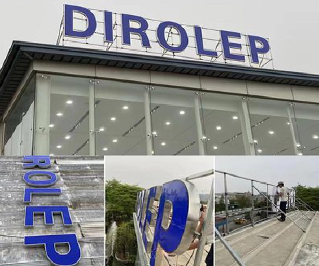 万源楼顶发光字安装的注意事项。